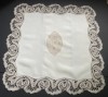 Cuadrante en lino de Holanda natural de 75x75